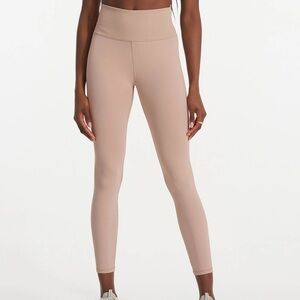 Vuori Rib Studio Legging Coconut Size Small High Waisted Performance Leggings